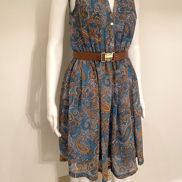 H&M Casbah Print Chiffon Dress - Fun and Elegant/ Size 6 - Picture 3 of 12